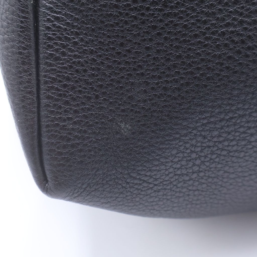 Prada Vitello Daino Leather Tote Shoulder Bag Black — view 7