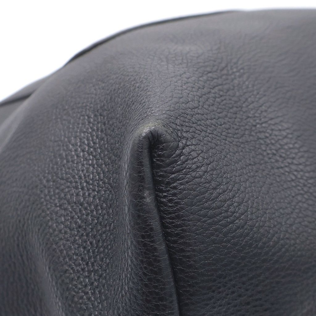Prada Vitello Daino Leather Tote Shoulder Bag Black — view 6