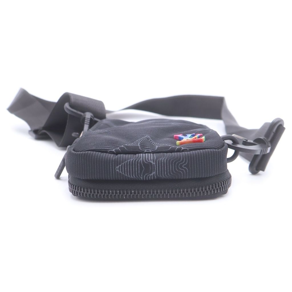 Louis Vuitton Double Phone Pouch Monogram Nylon Shoulder Bag Black — view 4