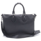 Louis Vuitton Taiga Slim Briefcase Business 2-Way Shoulder Bag Black Leather — view 2