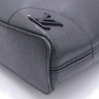 Louis Vuitton Taiga Slim Briefcase Business 2-Way Shoulder Bag Black Leather — view 5
