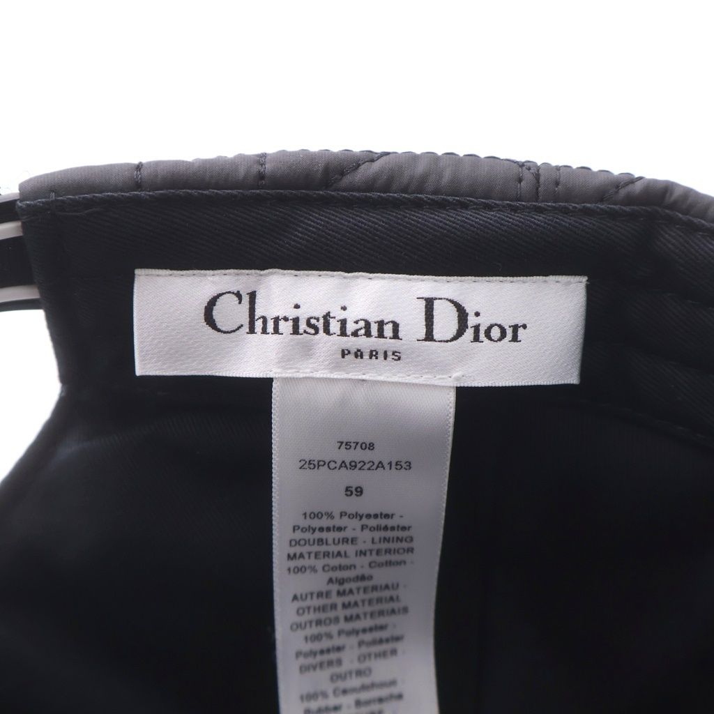 Dior D-player Baseball Cap Hat Black — view 7