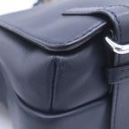 Loewe Military Messenger XS Leather Logo Shoulder Bag Navy — view 8