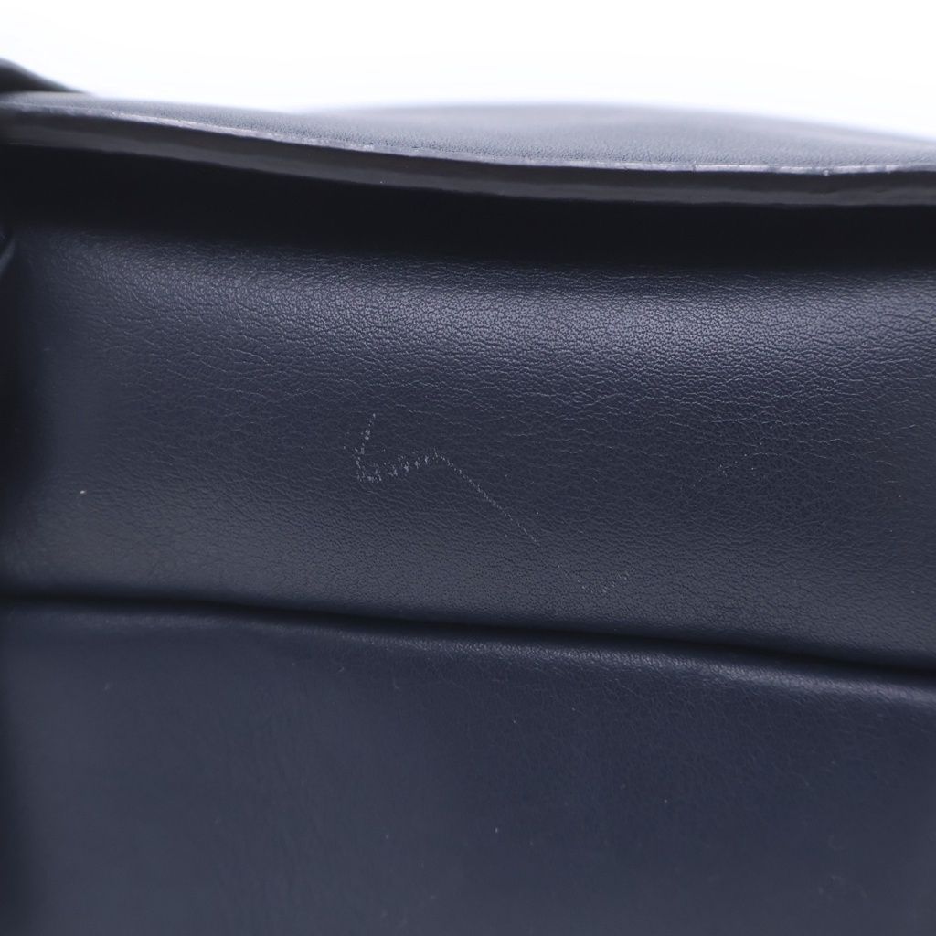 Loewe Military Messenger XS Leather Logo Shoulder Bag Navy — view 5