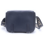 Loewe Military Messenger XS Leather Logo Shoulder Bag Navy