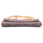 Louis Vuitton Monogram Pochette Twin PM Shoulder Bag Leather Brown — view 4