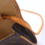 Louis Vuitton Monogram Pochette Twin PM Shoulder Bag Leather Brown — view 8