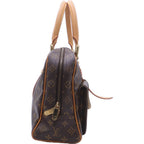 Louis Vuitton Monogram Manhattan GM Leather Handbag Brown — view 3