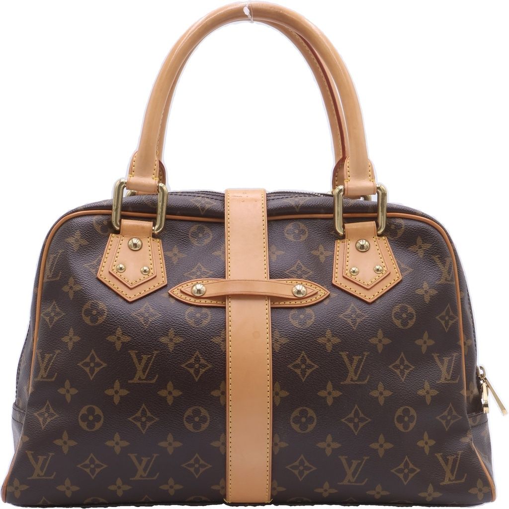 Louis Vuitton Monogram Manhattan GM Leather Handbag Brown — view 2