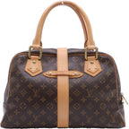 Louis Vuitton Monogram Manhattan GM Leather Handbag Brown — view 2