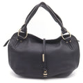Celine Bittersweet Handbag Black Leather Gold