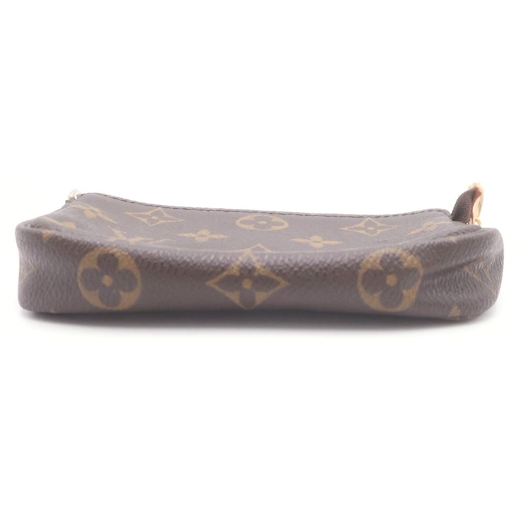 Louis Vuitton Monogram Mini Pochette Leather Pouch Brown — view 4