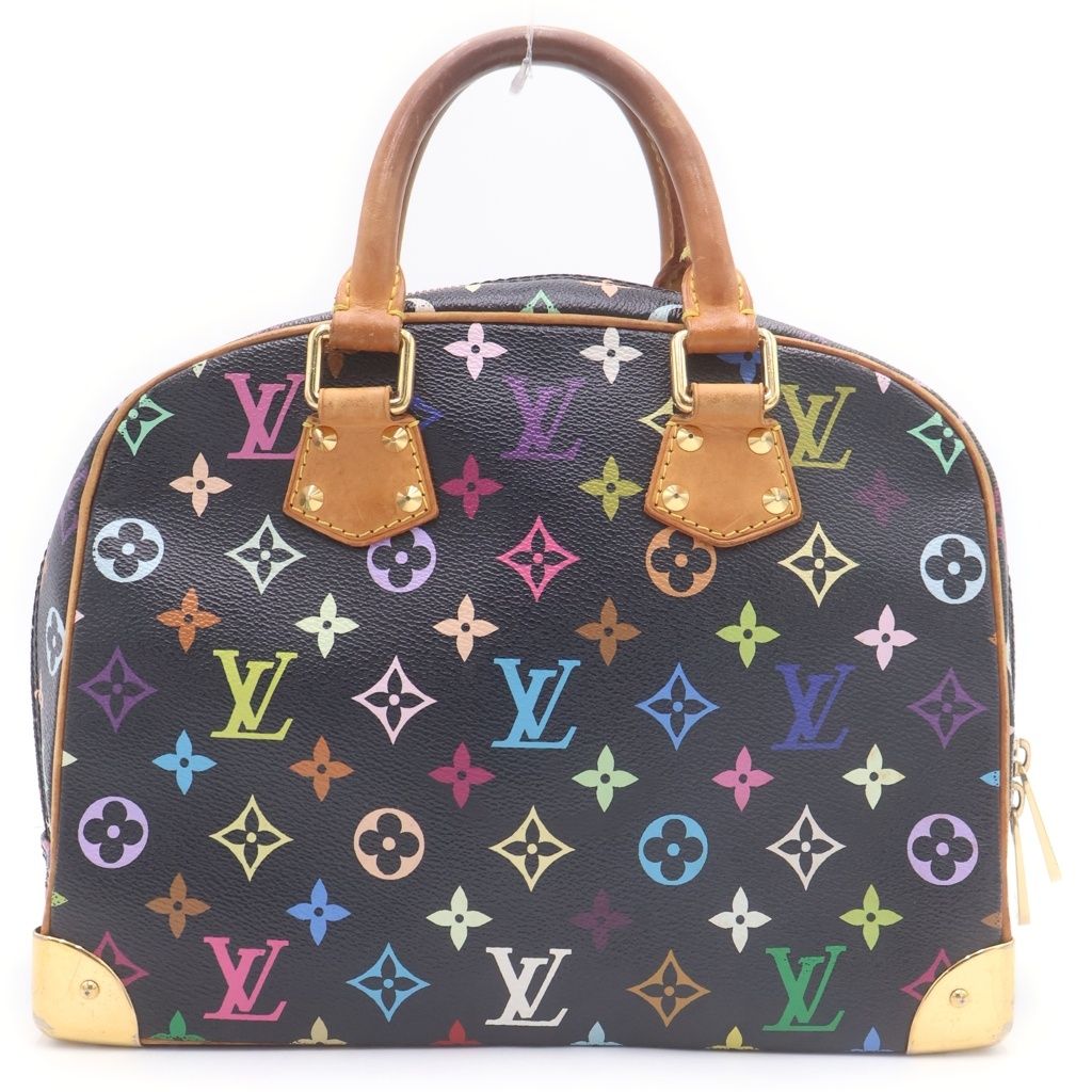 Louis Vuitton Multicolor Tourville Handbag Black Brown Leather Gold — view 2