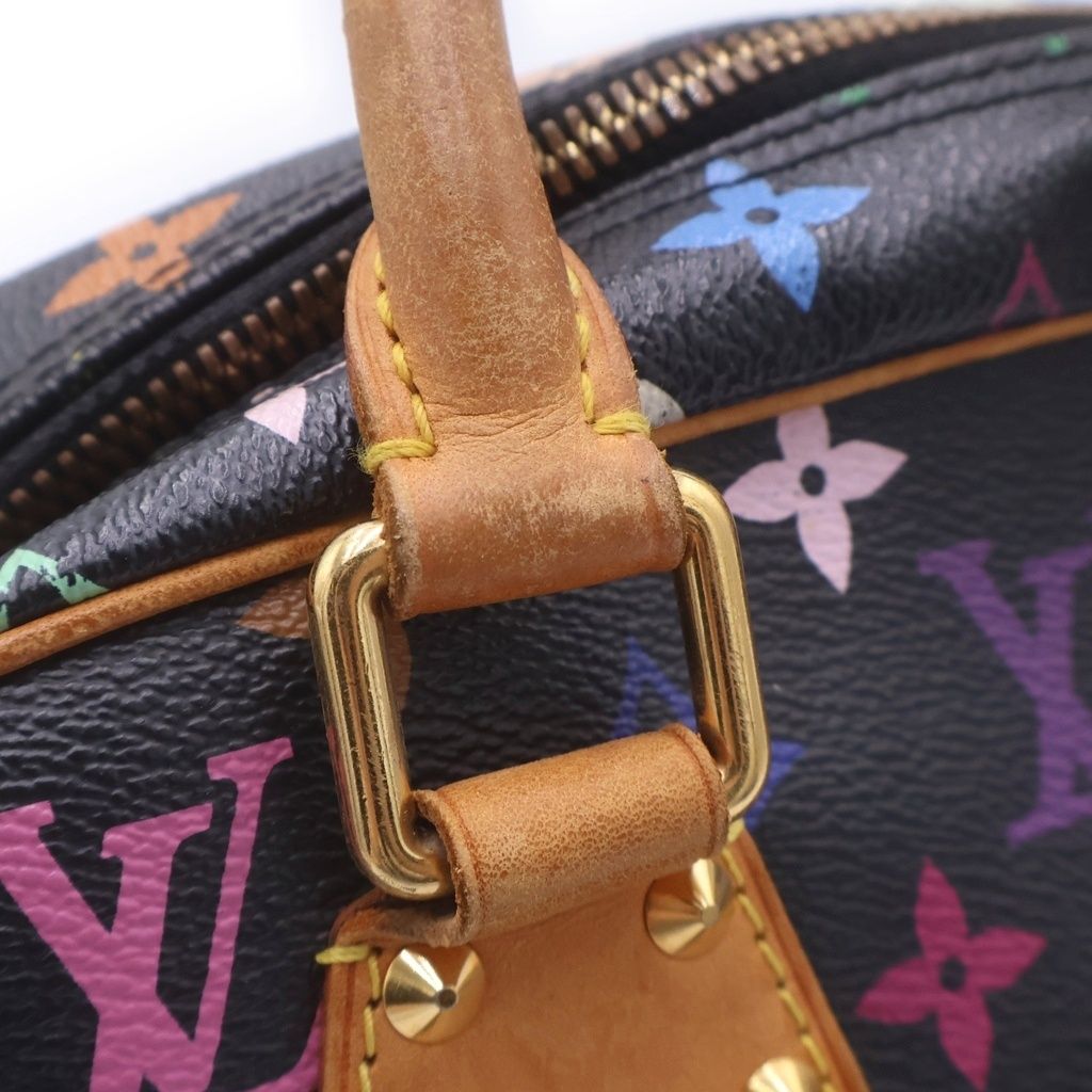 Louis Vuitton Multicolor Tourville Handbag Black Brown Leather Gold — view 7
