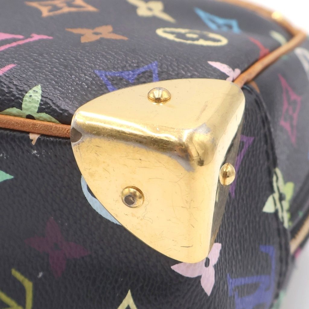 Louis Vuitton Multicolor Tourville Handbag Black Brown Leather Gold — view 5