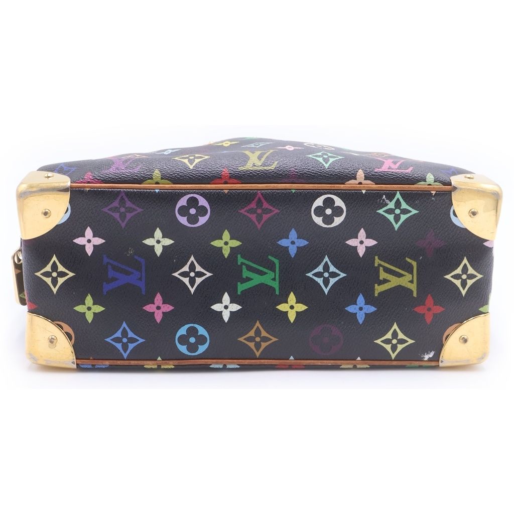 Louis Vuitton Multicolor Tourville Handbag Black Brown Leather Gold — view 4