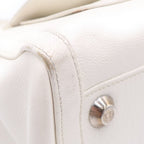Dior Handbag White Leather Silver — view 6