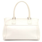 Dior Handbag White Leather Silver — view 2