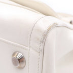 Dior Handbag White Leather Silver — view 5