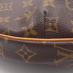 Louis Vuitton Monogram Croissant MM Shoulder Bag Brown Leather Gold — view 6