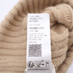 Celine Triomphe Cashmere Knit Hat Cable Beige — view 8