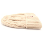 Celine Triomphe Cashmere Knit Hat Cable Beige — view 3