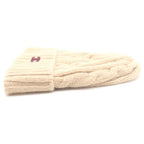 Celine Triomphe Cashmere Knit Hat Cable Beige — view 4