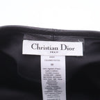 Dior Logo Plate Leather Beret Black — view 7