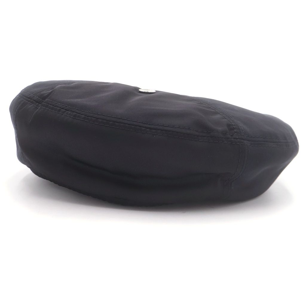 Dior Sacai Beret Cotton Faille Black