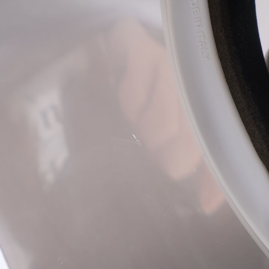 Dior Monsieur Club V1u Silver Mirror Effect Visor Sun Front Logo White — view 7