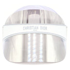 Dior Monsieur Club V1u Silver Mirror Effect Visor Sun Front Logo White — view 4