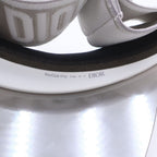 Dior Monsieur Club V1u Silver Mirror Effect Visor Sun Front Logo White — view 8