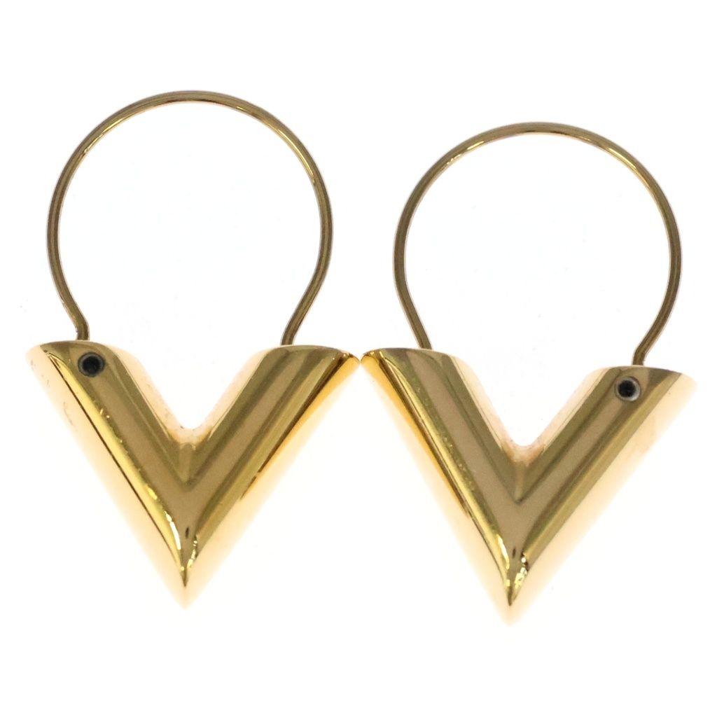 Louis Vuitton Essential Hoop Earrings Gold — view 2