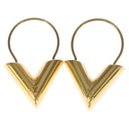 Louis Vuitton Essential Hoop Earrings Gold
