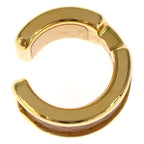 Hermes Olympe Epsom Gold Brown Earring — view 3