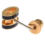 Hermes Pop Motif Gold Earrings Black — view 5