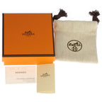 Hermes Pop Motif Silver Earrings White — view 6