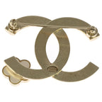 Chanel CC Logo Camellia Pearl Pin Badge Brooch Gold — view 2