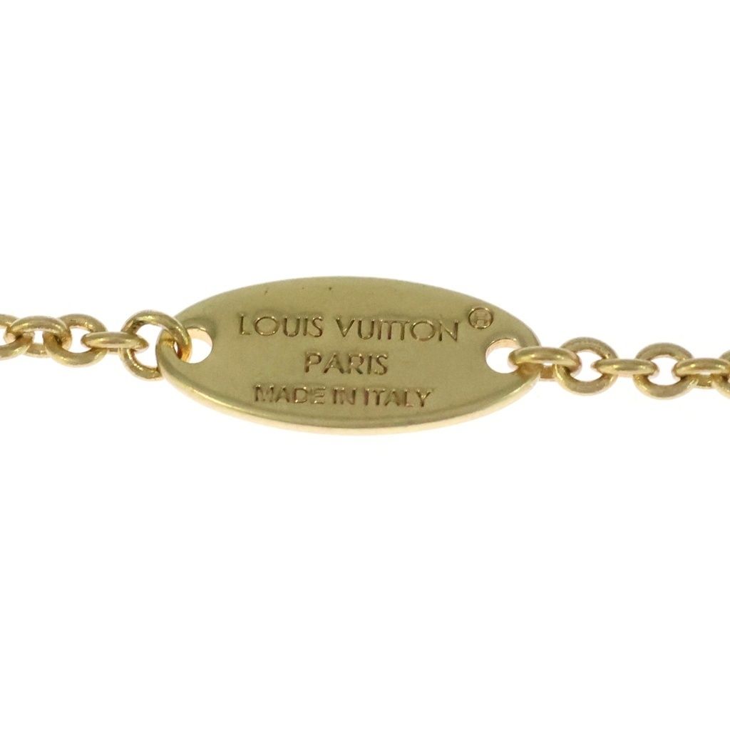 Louis Vuitton Sautoir a Logo Pendant Gold Yg Resin Pearl — view 4
