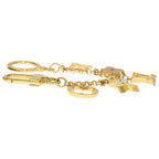 Louis Vuitton Fleur de Monogram Bag Charm Gold — view 3