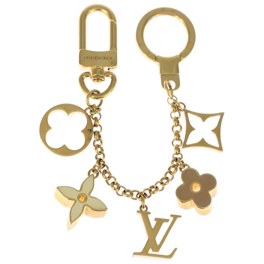 Louis Vuitton Fleur de Monogram Bag Charm Gold