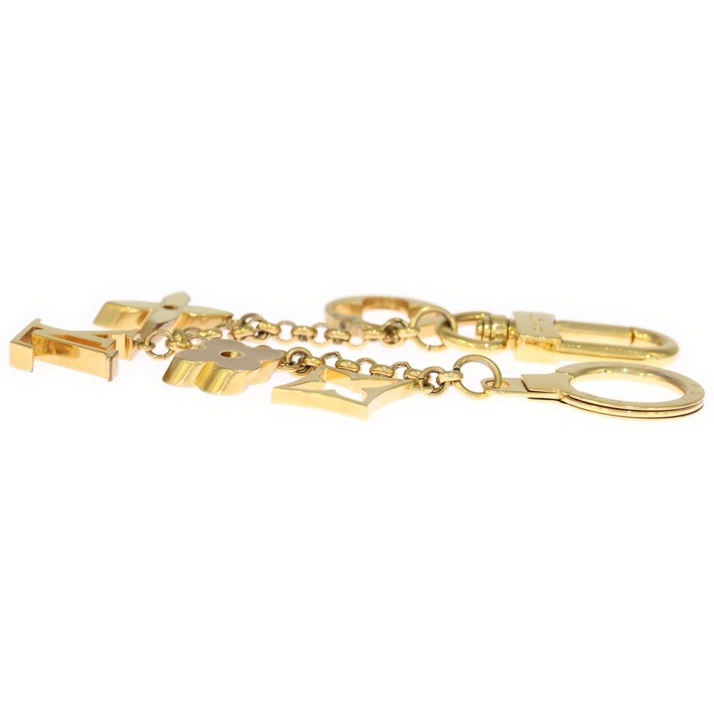 Louis Vuitton Fleur de Monogram Bag Charm Gold — view 4