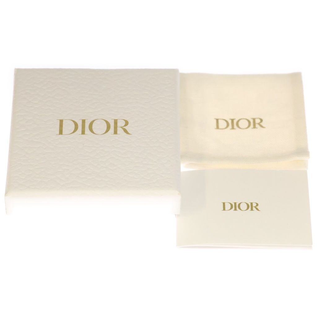 Dior Logo Rhinestone Ring Gold — view 6