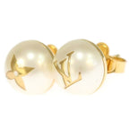 Louis Vuitton Earrings Studs My Mix Pearl Gold Resin