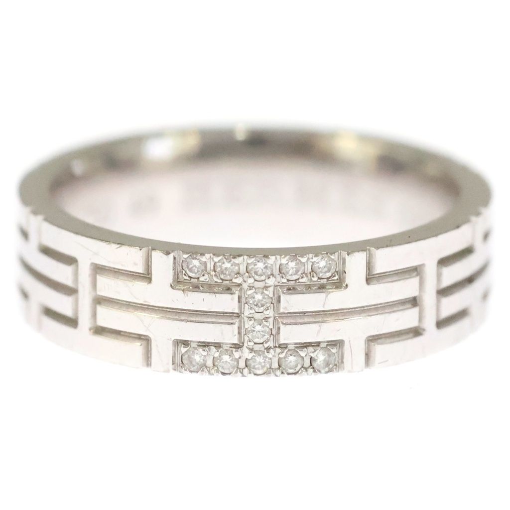 Hermes Kilim Diamond Ring White Gold