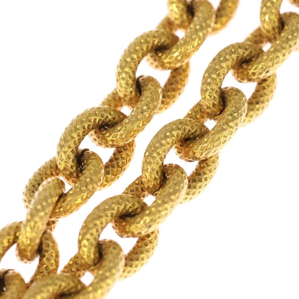 Chanel CC Logo Lava Vintage Chain Pendant Gold — view 4