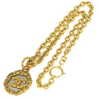 Chanel CC Logo Lava Vintage Chain Pendant Gold — view 2