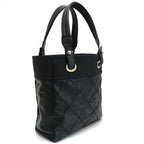 Chanel Paris Biarritz PM Tote Black Silver — view 2