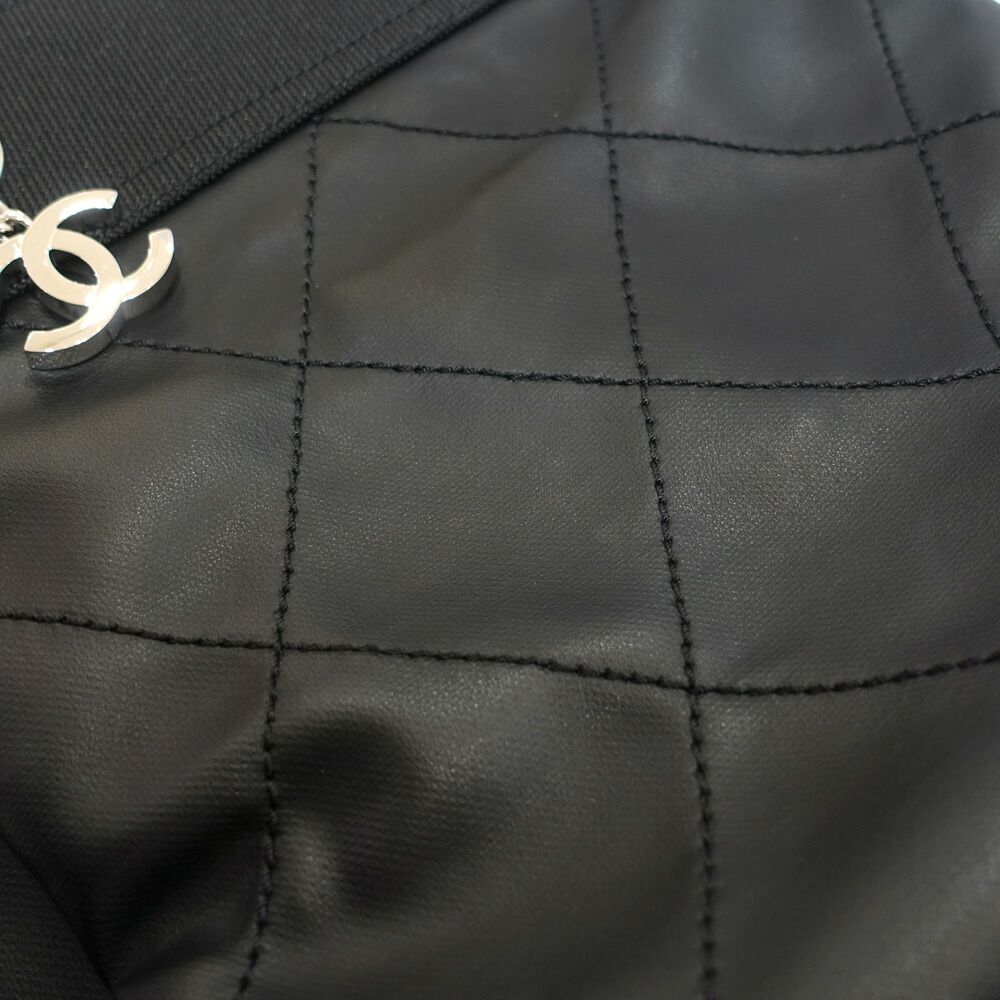 Chanel Paris Biarritz PM Tote Black Silver — view 7