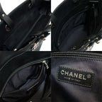 Chanel Paris Biarritz PM Tote Black Silver — view 5